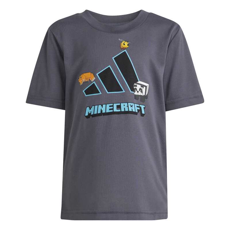 Adidas Minecraft Training Antrasit Çocuk Tshirt - 8