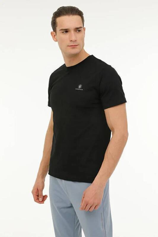 Lumberjack 4M M-CT102 BSC C NK T-SH 4FX SİYAH Erkek Tshirt - 1