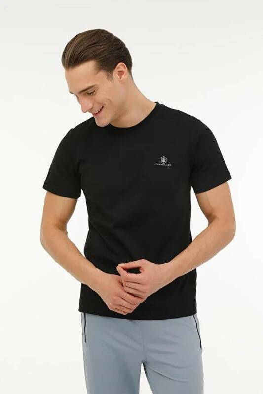 Lumberjack 4M M-CT102 BSC C NK T-SH 4FX SİYAH Erkek Tshirt - 5