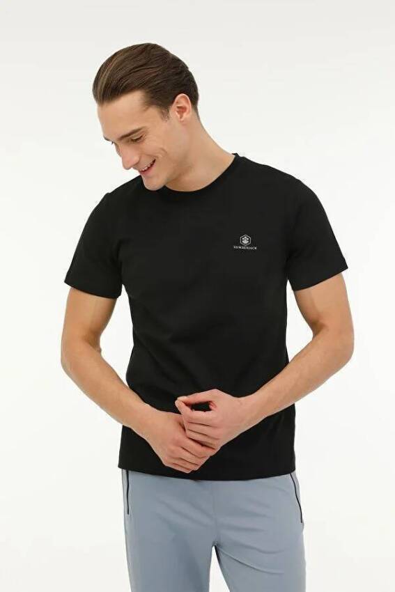 Lumberjack 4M M-CT102 BSC C NK T-SH 4FX SİYAH Erkek Tshirt - 5