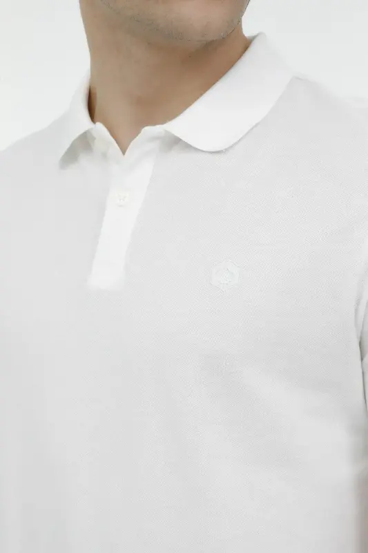 Lumberjack 4M M-CT953 BASIC P.T-SH 4FX BEYAZ Erkek Polo Tshirt - 4