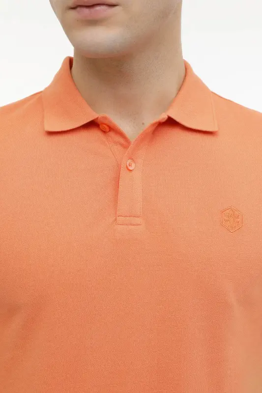 Lumberjack 4M M-CT953 BASIC P.T-SH 4FX Turuncu Erkek Polo Tshirt - 4