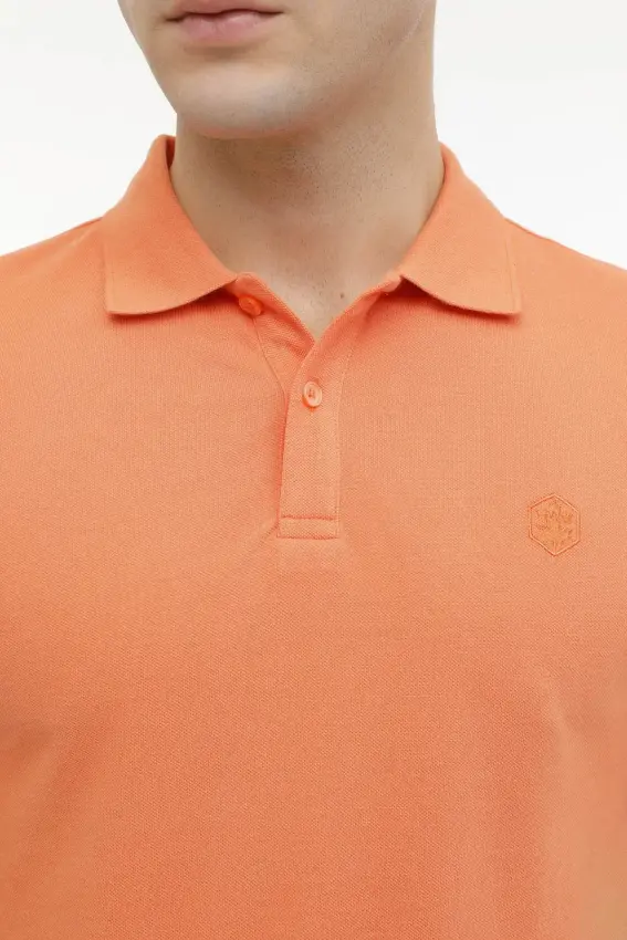 Lumberjack 4M M-CT953 BASIC P.T-SH 4FX Turuncu Erkek Polo Tshirt - 4