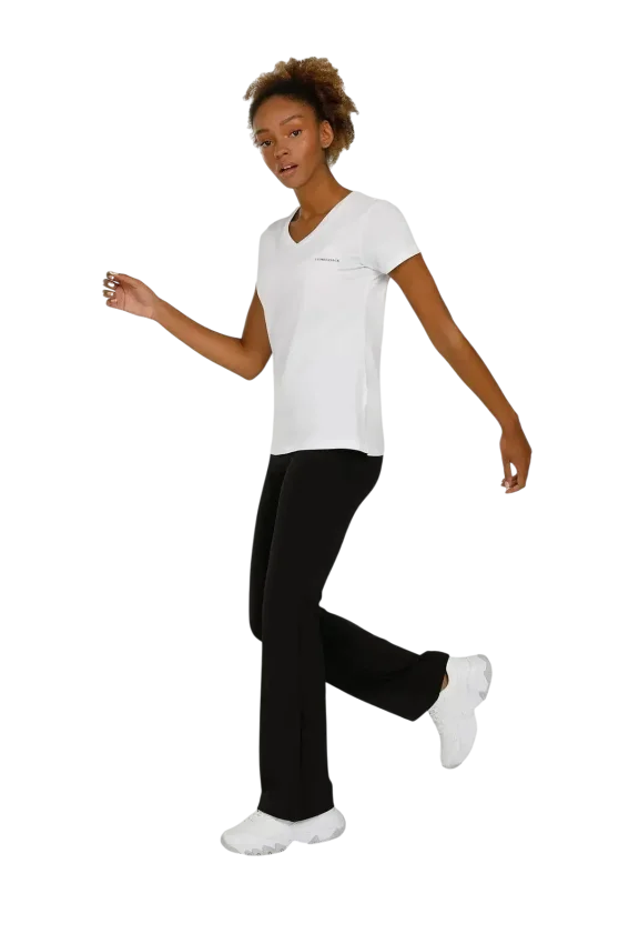 Lumberjack 4M WB V NECK 11CT126 4FX Beyaz Kadın Tshirt - 3