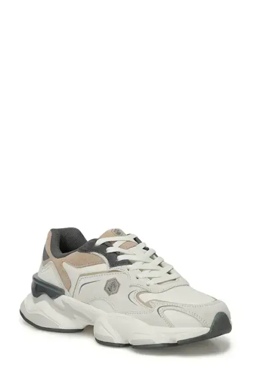 Lumberjack 4W Madax Pu Sue 4PR Bej Kadın Sneaker Ayakkabı - 3