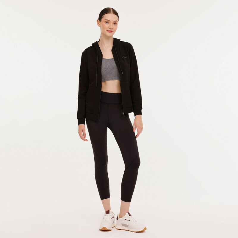 Lumberjack 4W Wb Full Zip 18Sn77 4PR SİYAH Kadın Sweatshirt - Lumberjack (1)