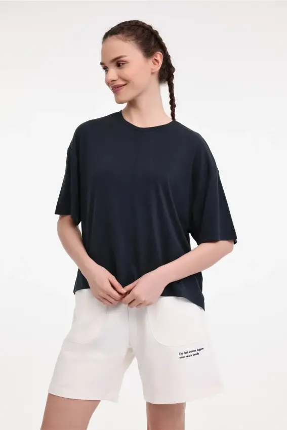 Lumberjack 5M WL Brenda 11CK612 5FX Kadın Tshirt - 1