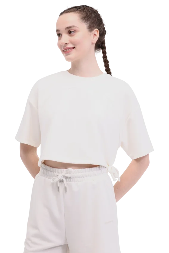 Lumberjack 5M WL Lin 5FX Beyaz Kadın Tshirt - 1