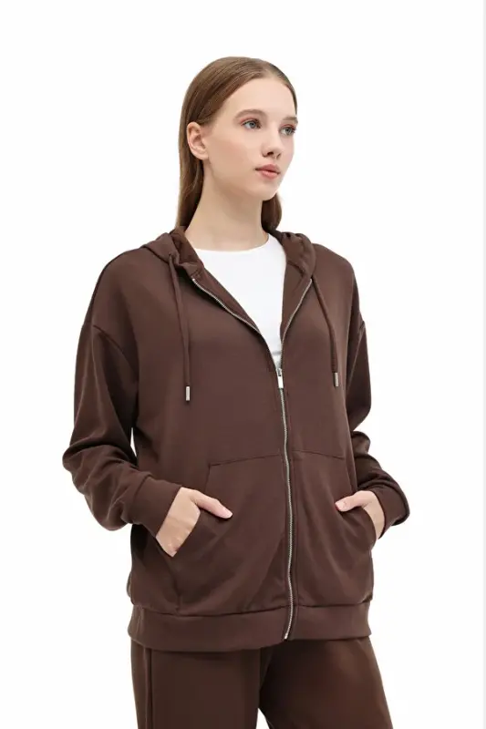 Lumberjack 5W WB Carla-H Ginsen 5PR Kahverengi Kadın Sweatshirt - 1