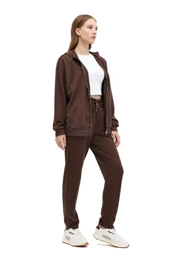 Lumberjack 5W WB Carla-H Ginsen 5PR Kahverengi Kadın Sweatshirt - 3