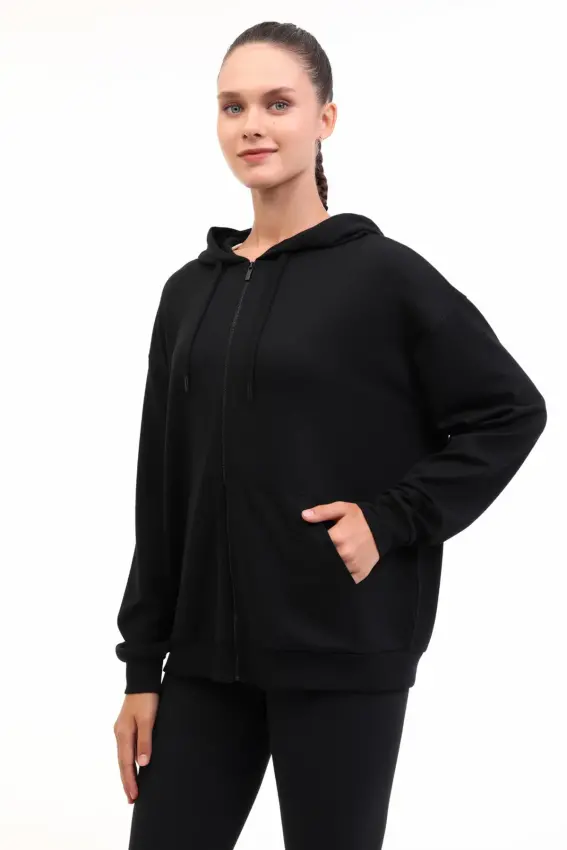 Lumberjack 5W WB Carla-H Ginsen 5PR Siyah Kadın Sweatshirt - 1