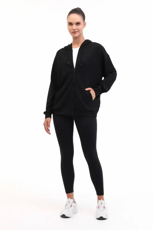 Lumberjack 5W WB Carla-H Ginsen 5PR Siyah Kadın Sweatshirt - 3
