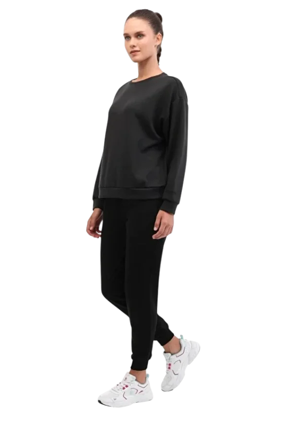 Lumberjack 5W WB Jogger 22CT133 5PR Siyah Kadın Eşofman Altı - 3