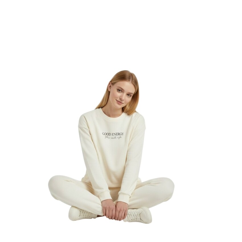 Lumberjack 5W WL 16Aber Yog2-8 5PR Bej Kadın Sweatshirt - 2