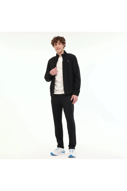 Lumberjack 6M MB BS04 Woven T.SUIT 6FX Siyah Erkek Eşofman Takımı - 4