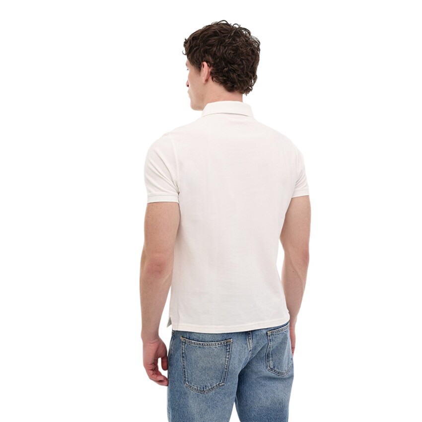 Lumberjack 6M MB CT953 Polo T-SH 6FX Beyaz Erkek Polo Tshirt - 2