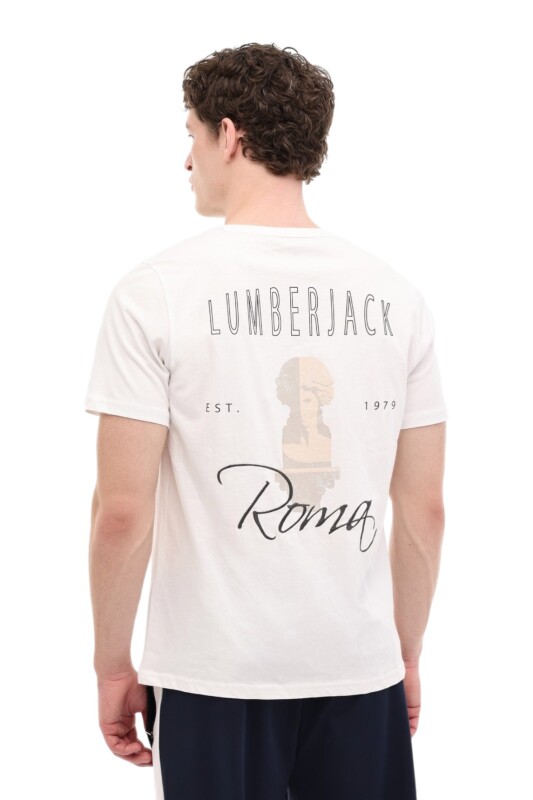 Lumberjack 6M ML Dex 11ITL1314 6FX Beyaz Erkek Tshirt - 2