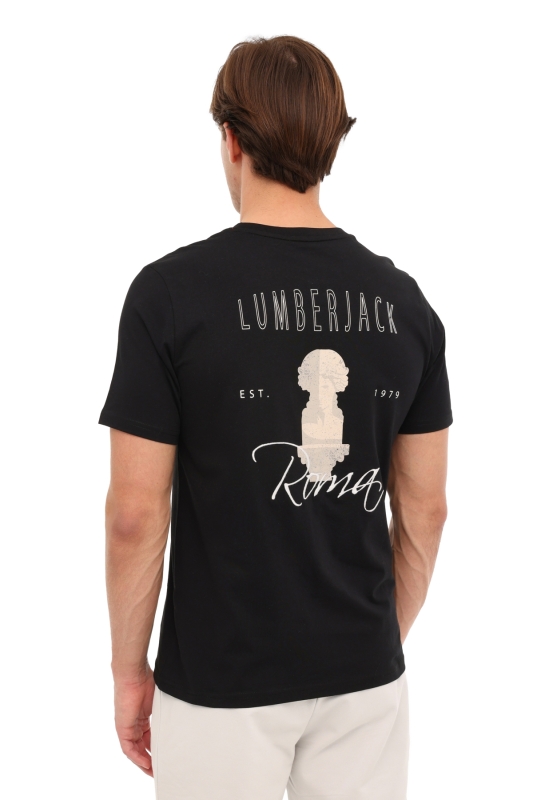 Lumberjack 6M ML Dex 11ITL1314 6FX Siyah Erkek Tshirt - 2