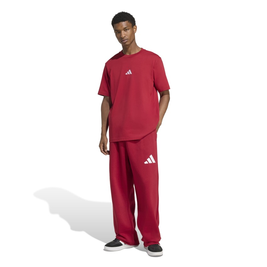 Adidas Essentials Small Logo Single Jersey Bordo Erkek Tshirt - 3