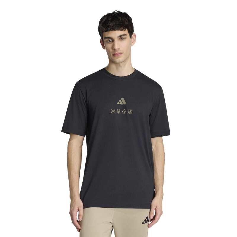Adidas Climacool City Tech Illustration Graphic Siyah Erkek Tshirt - 1