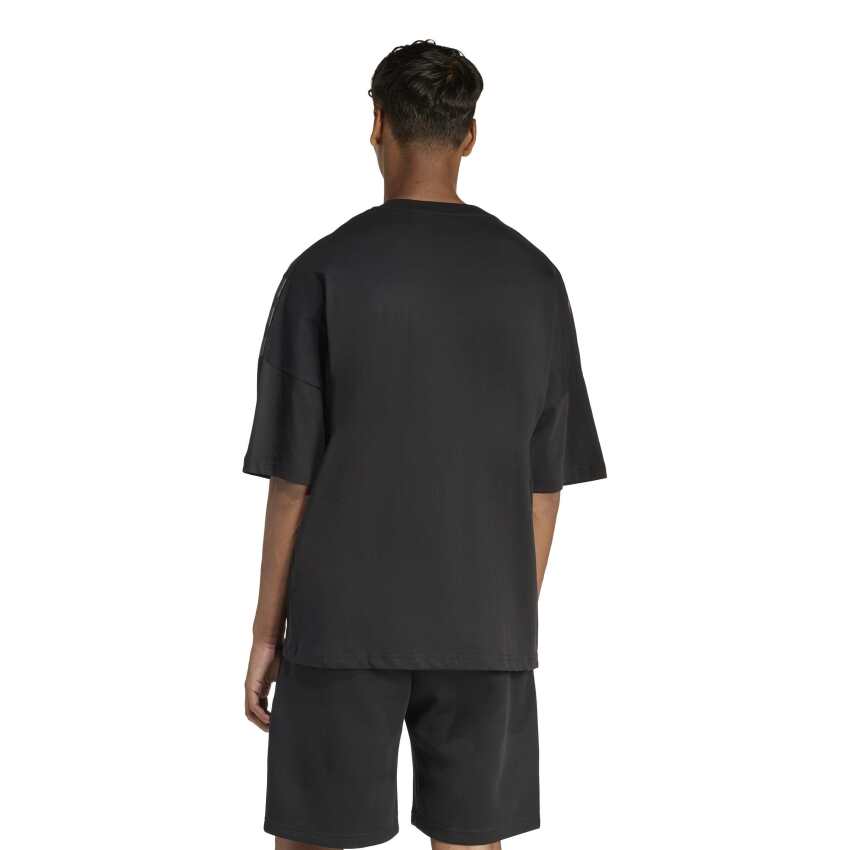 Adidas Future Icons Dokuma Üç Çizgili Siyah Erkek Tshirt - 2