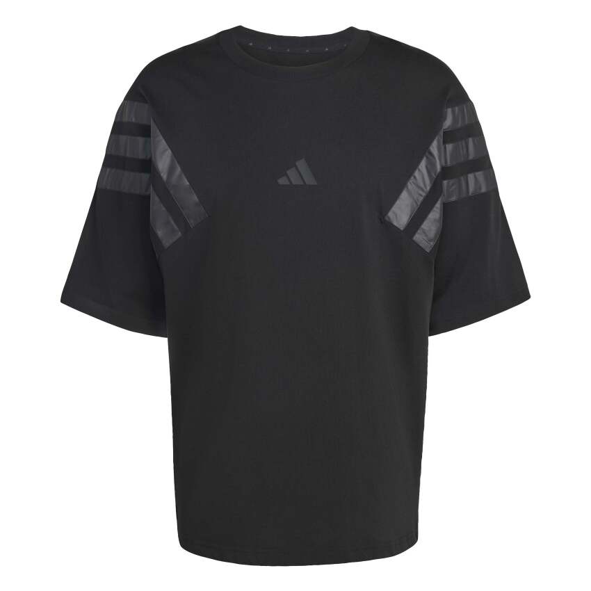 Adidas Future Icons Dokuma Üç Çizgili Siyah Erkek Tshirt - 6