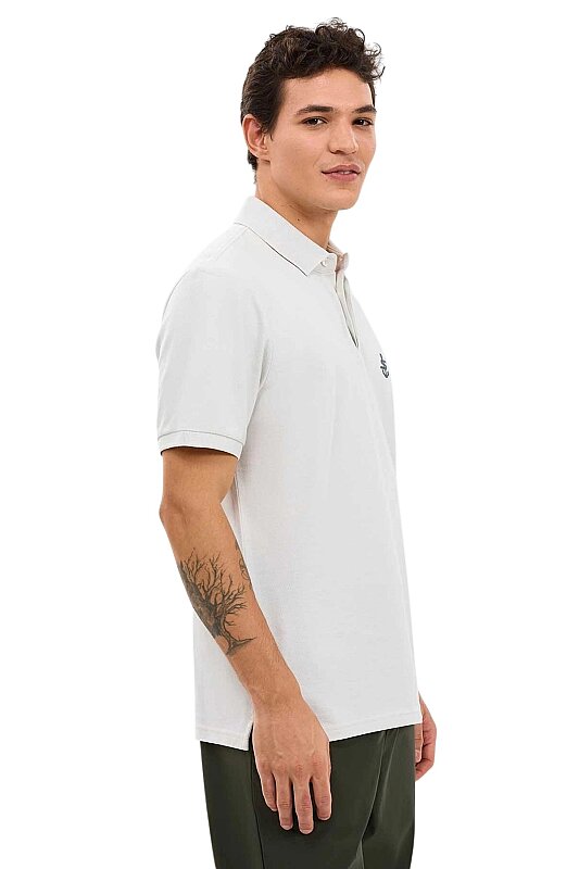 Skechers Logo Printed Gri Erkek Polo Tshirt - 2
