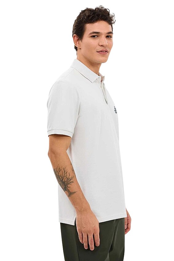 Skechers Logo Printed Gri Erkek Polo Tshirt - 2