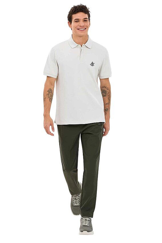 Skechers Logo Printed Gri Erkek Polo Tshirt - 4