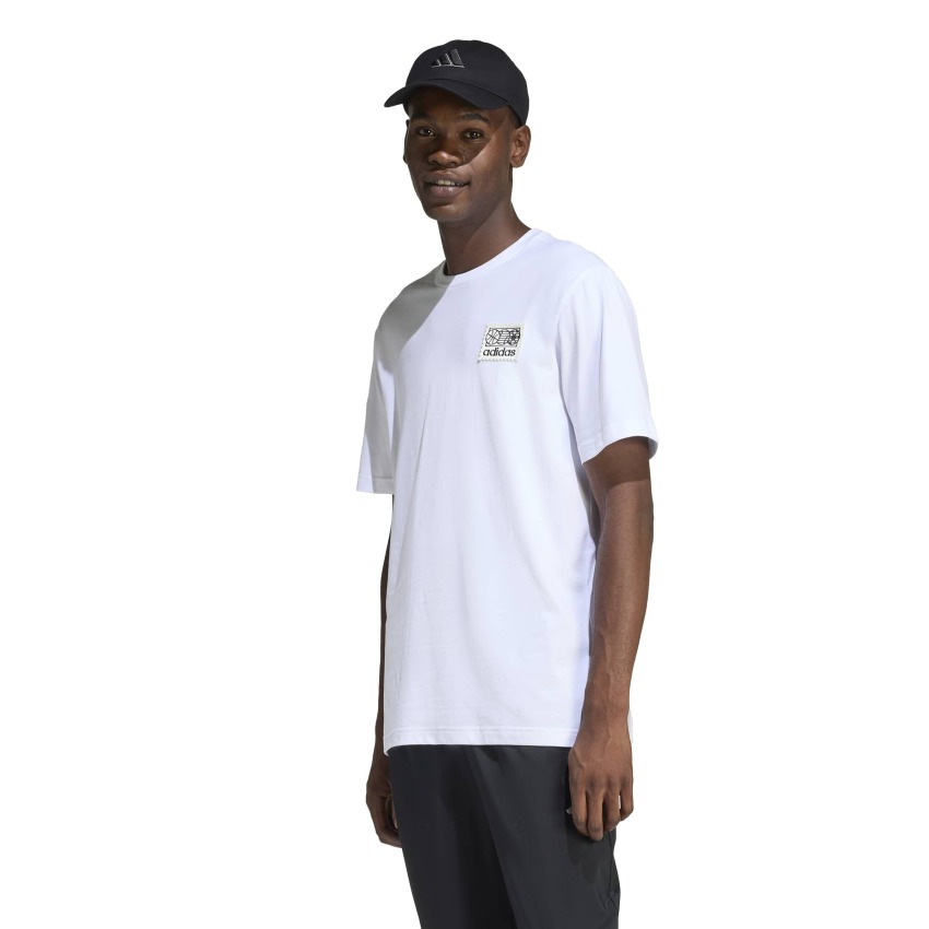 Adidas Memories Of Sport Patch Graphic Beyaz Erkek Tshirt - 1