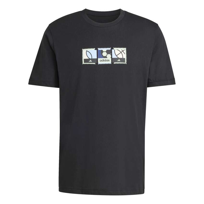 Adidas Memories Of Sport Stamps Grafik Siyah Erkek Tshirt - 5