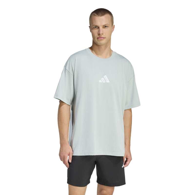 Adidas Climacool Power Training Graphic Yeşil Erkek Tshirt - 1