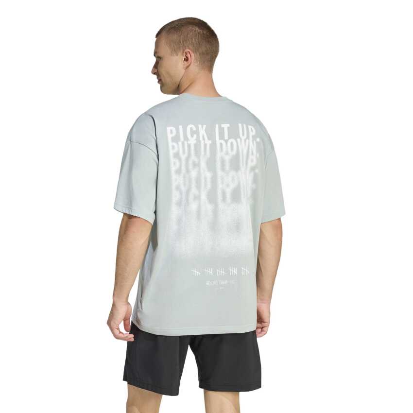 Adidas Climacool Power Training Graphic Yeşil Erkek Tshirt - 2