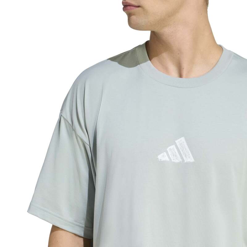 Adidas Climacool Power Training Graphic Yeşil Erkek Tshirt - 4