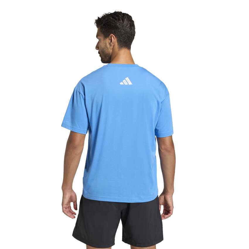 Adidas Climacool Power Training Grafik Mavi Kadın Tshirt - 2