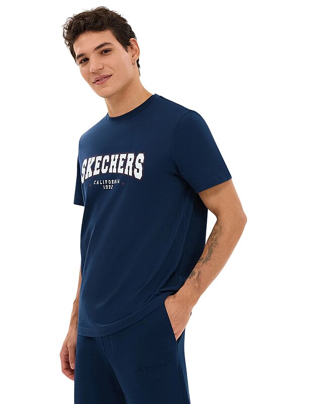 Skechers Regular Lacivert Erkek Tshirt - Skechers (1)