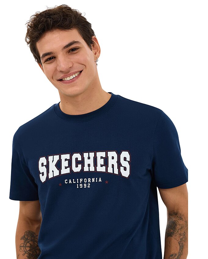 Skechers Regular Lacivert Erkek Tshirt - 4