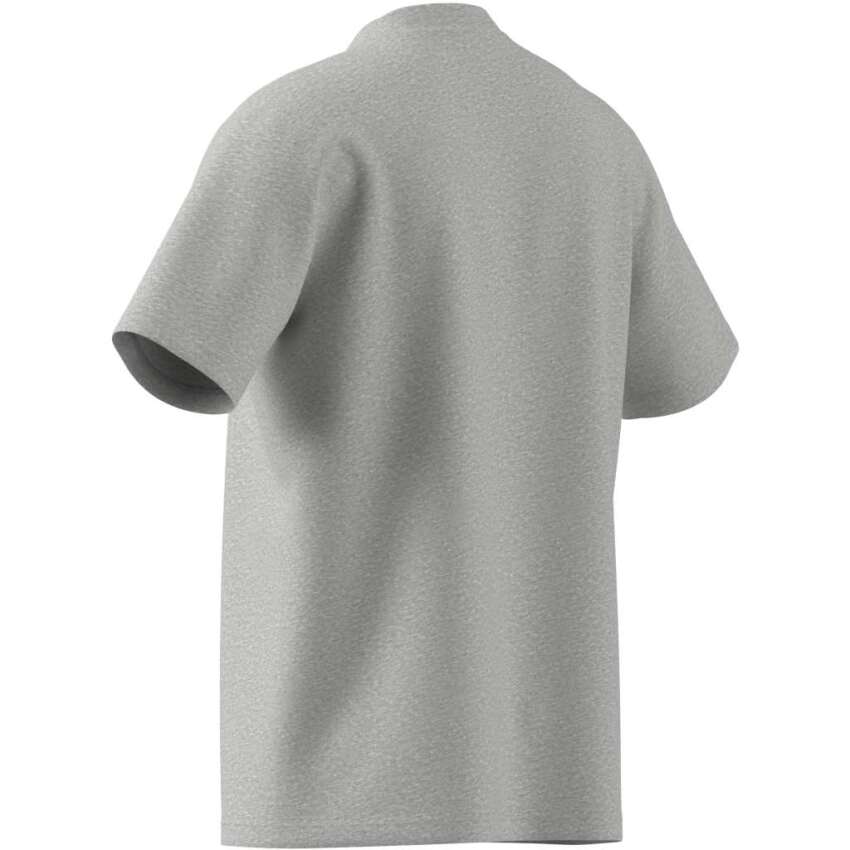 Adidas Essentials Small Logo Single Jersey Gri Erkek Tshirt - 4
