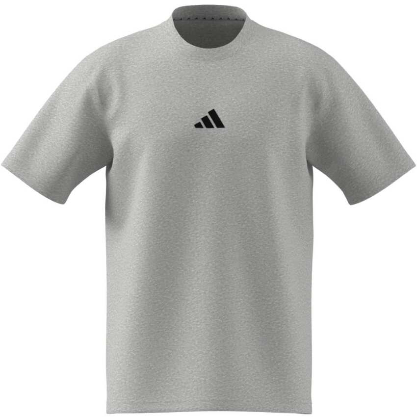 Adidas Essentials Small Logo Single Jersey Gri Erkek Tshirt - 12