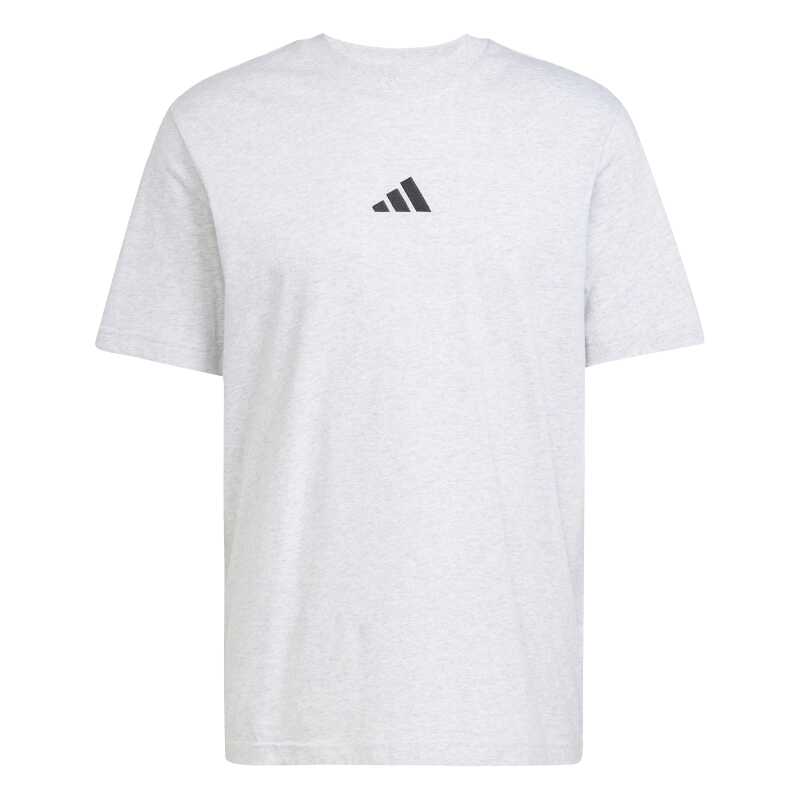 Adidas Essentials Small Logo Single Jersey Gri Erkek Tshirt - 5