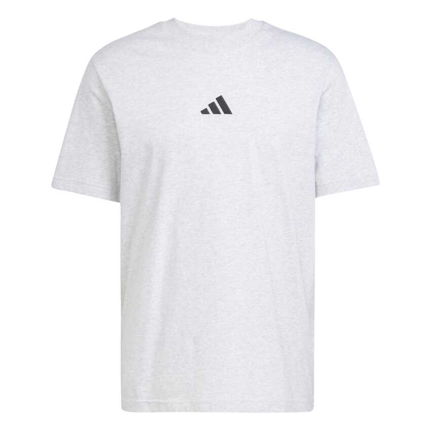 Adidas Essentials Small Logo Single Jersey Gri Erkek Tshirt - 5