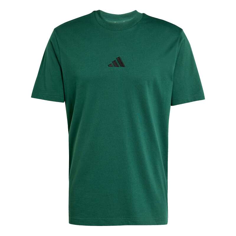 Adidas Essentials Small Logo Single Jersey Yeşil Erkek Tshirt - 1