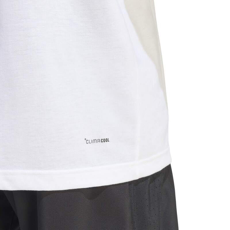 Adidas Climacool Training Identity Graphic Beyaz Erkek Tshirt - 4