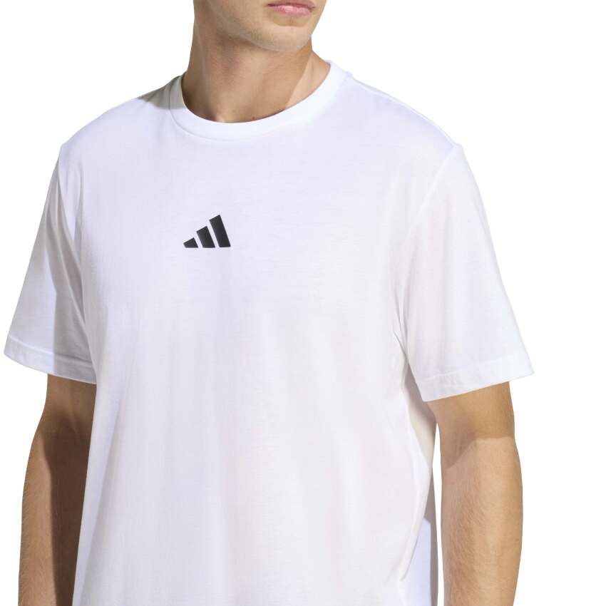 Adidas Climacool Training Identity Graphic Beyaz Erkek Tshirt - 5