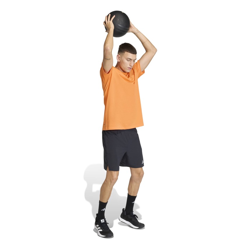 Adidas Climacool Training Identity Grafik Turuncu Erkek Tshirt - 3