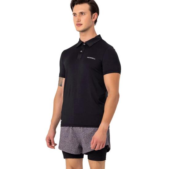 Merrell PACE M SİYAH Erkek Polo Tshirt - 1