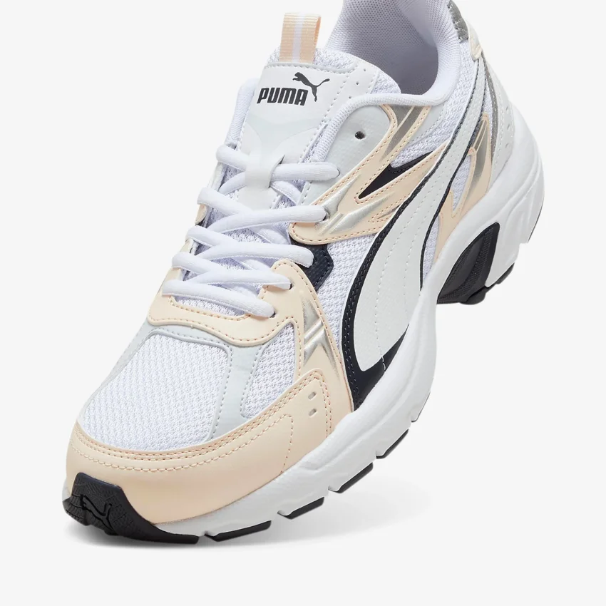 Puma Milenio Tech Beyaz-Pembe Kadın Koşu Ayakkabısı - 4