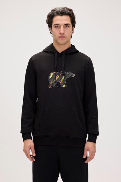 Bad Bear Mono Hoodie Siyah Erkek Sweatshirt - 1