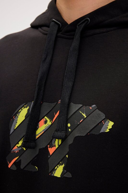 Bad Bear Mono Hoodie Siyah Erkek Sweatshirt - 5