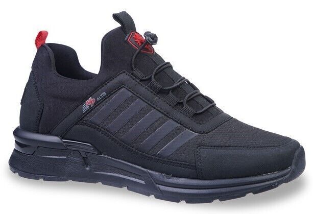 M.P. 232-1263 MP ERKEK SPORTS CASUAL Siyah-Kırmızı Erkek Günlük Ayakkabı - 1